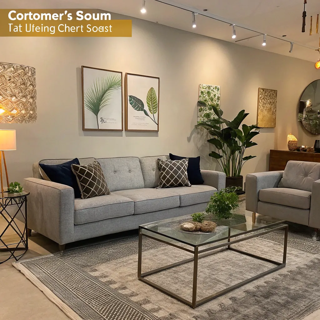 Customer's stylish living room setup